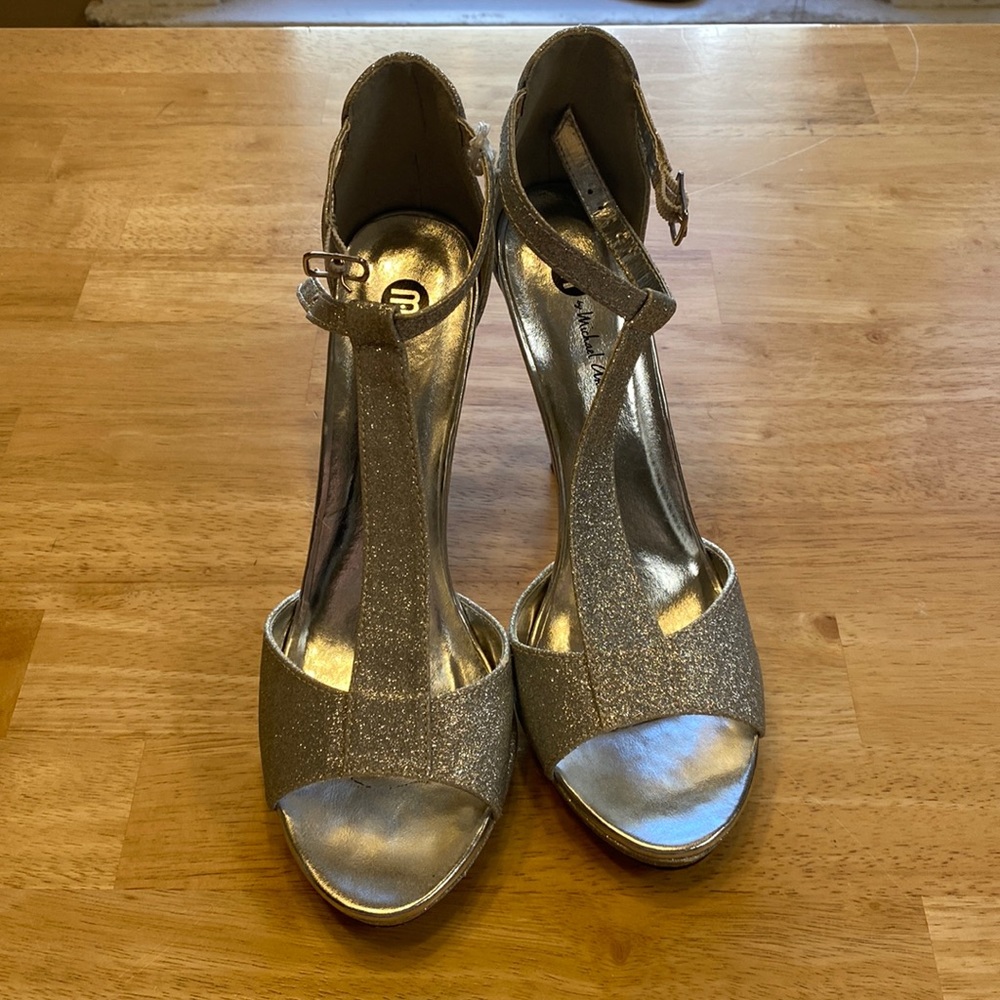 Silver/Glitter high heels